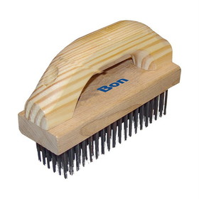 Bon Tool 84-668 Wire Brush - 7 1/8" X 2 1/4" With Wood Handle