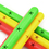 GOGO 4Pcs Plastic Kid Relay Baton Kid Track And Field Equipment Star Shape