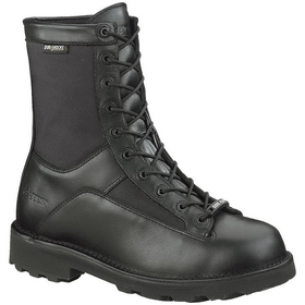 Bates E03140 Men's 8" DuraShocks Lace-to-toe Side Zip Boot, Black