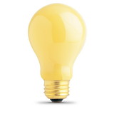 FEIT 60A/Y/2 Light Bulb, 60 W, E26 Medium Lamp Base, Incandescent Lamp, A19