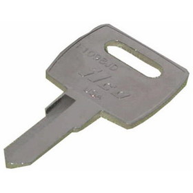 Kaba F1098JD Key Blank, Brass, Nickel Plated, For John Deere Locks