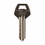Kaba A1001AH-CO91 Key Blank, Brass, Nickel Plated, For Corbin Locks, Price/each