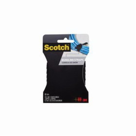 Scotch 051131-86807 General Purpose Bundling Strap, 8 in L x 1/2 in W, Black
