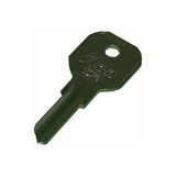 Kaba 1574 Key Blank, Brass, Nickel Plated, For Gas Cap Hurd Locks