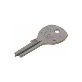 Kaba 1652-AF1 Key Blank, Brass, Nickel Plated, For Auth Florence Locks
