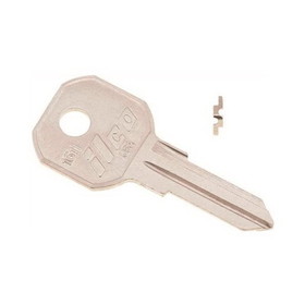 Kaba 1611 Key Blank, Double Sided, Brass, Nickel Plated, For GM Gas Cap Locks