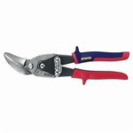 Irwin 2073111 Aviation Snip, 18 ga Cold Rolled Steel/23 ga Stainless Steel Cutting, 1-5/16 in L of Cut