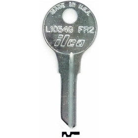 Kaba L1054G-FR2 Key Blank, Brass, Nickel Plated, For Fort Locks