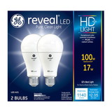 GENERAL ELECTRIC 98878 17W A21 Med Led Reveal 100W Eq.