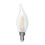FEIT BPCFC25/927CA/FIL/2 LED Light Bulb, 2.2 W, 25 W Incandescent Equivalent, E12 Candelabra Lamp Base, LED Lamp, Flame Tip, 200 Lumens, Price/each