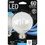FEIT BPG2560/F/850/LED LED Light Bulb, 5.5 W, 60 W Incandescent Equivalent, E26 Medium Lamp Base, LED Lamp, G25, 500 Lumens, Price/each