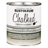 Rust-Oleum 315883 Chalked Decorative Glaze, 30 oz Container, Smoked, Semi Transparent, Antiqued Finish