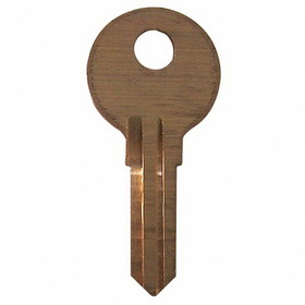 Kaba 1678 Key Blank, Brass, Nickel Plated, For Eberhard Locks