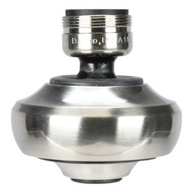 DANCO 10502 Swivel Sprayrator, For Sink, 15/16 in-27 Male x 55/64 in-27 Female Thread, Dual Thread, 1.5 gpm Flow Rate, Brass, Brushed Nickel