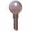 Kaba 1677 Key Blank, Brass, Nickel Plated, For E-Z Go Locks, Price/each