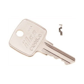 Kaba C1098JD Key Blank, Brass, Nickel Plated, For John Deere Locks