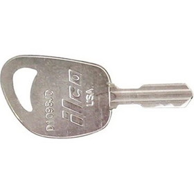 Kaba 1098JD Key Blank, Brass, Nickel Plated, For Indak John Deere Locks