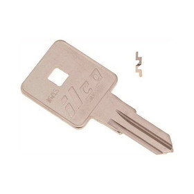 Kaba 1605 Key Blank, Brass, Nickel Plated, For Sears Toolbox Locks