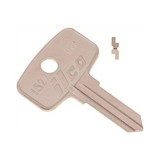 Kaba 1527 Key Blank, Brass, Nickel Plated, For Snap-On Tool Boxes