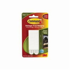 Command 051141-32269 Large Picture Hanging Strip, Foam, White