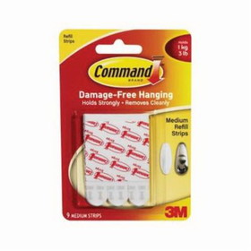 Command 051131-85124 Medium Refill Strip, Foam, White