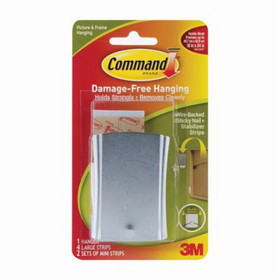 Command 051141-32083 Jumbo Large Sticky Nail Wire-Back Hanger, Metal, White