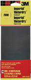 3M Imperial Wetordry 5925-18-CC Sandpaper, 9 in Length, 3-2/3 in Width, 2000 Grit, Ultra Fine Grade, Silicone Carbide Abrasive, Paper Backing