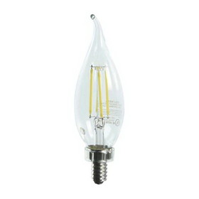 GE 92680 Decorative LED Light Bulb, 3.5 W, 40 W Incandescent Equivalent, E12 Candelabra Lamp Base, LED Lamp, CA, 300 Lumens