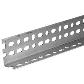Hillman 11119 Slotted Angle, 6 ft Length, 1-1/2 in Width, 2-1/4 in Height, Aluminum