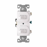 Eaton Cooper Controls 271W-BOX Combination Switch, 120/277 V, 15 A, 1/2 hp, 1 Pole
