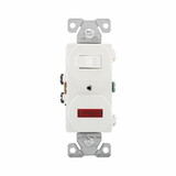 Cooper Wiring Devices White 15A Combo Switch Pilot Light