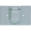 Eaton S1961 Receptacle Box Cover, 4.56 in Length, 2.37 in Width, 2.87 in Depth, Single Lid Cover, Plastic, Price/each