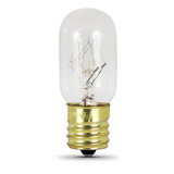 FEIT BP15T7N Light Bulb, 15 W, Intermediate E17 Lamp Base, Incandescent Lamp, T7 Shape, 85 Lumens