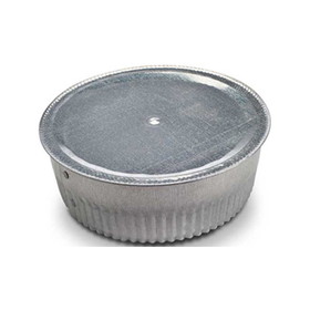Gray Metal Tee Cap/Plug W/Crimp