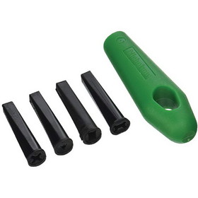 Apex 21474NN File Handle Insert, 4 in Length, 6-10 in File Compatibility, Plastic, Green