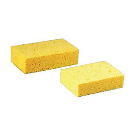 3M 7456-T Scrub Sponge, Yellow, 7.5 in Length, 4.375 in Width, 2.06 in Thickness, Cellulose