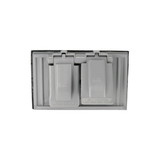Eaton S1952-SP Receptacle Box Cover, 2.87 in Length, 4.56 in Width, Self Closing Cover, Thermo Plastic