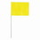 Irwin Strait-Line 2034205 Stake Flag, 2-1/2 in H x 3-1/2 in W, 21 in OAL, Yellow, Vinyl, Price/each