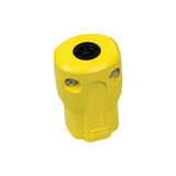 Eaton AH5969Y Straight Blade Connector, 125 VAC, 15 A, 2 Pole, 3 Wires, Yellow