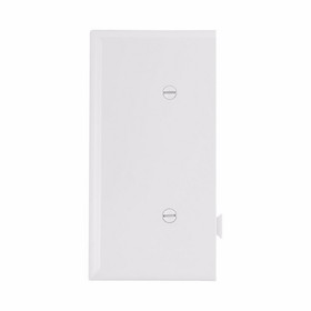 Eaton Cooper Controls STE14W Sectional Wallplate, 1 Gang, 3.12 in W x 4.87 in H, Polycarbonate, White