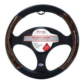 Impulse Merchandisers Leather Steering Wheel Cover