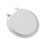 Bemis 66TT 000 Round Toilet Seat, Round Bowl Shape, Closed Front, Molded Wood, White, Top Tite Hinge, Price/each