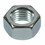Hillman 150009 Hex Nut, 3/8-16, Carbon Steel, Zinc Plated, 2 Material Grade, 100 ct, Price/each