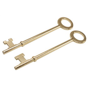 Hillman 701281 Skeleton Key, Steel, Brass