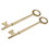 Hillman 701281 Skeleton Key, Steel, Brass, Price/each