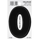 Hillman 3In Black Vinyl Die Cut Adhes Number