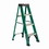 Louisville FS4004 FS4000 Type II Non-Conductive Weather Resistant Step Ladder, 4 ft H Ladder, 225 lb Load, 3 Steps, Fiberglass, A14.5, Price/each