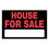 Hillman 839936 House For Sale Sign, Text, Plastic, 8 in Height, 12 in Width, Black/Red Legend/Background, English, Price/each