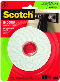 3M 314H-MED 1 In X 125 In Scotch Indoor Mounting T