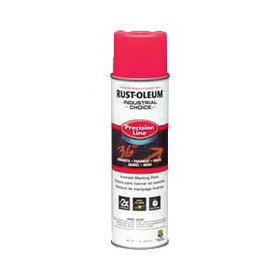 Rust-Oleum 1861838 M1800 Precision Line Water Based Inverted Marking Paint, 17 oz Container, Fluorescent Pink, Matte Finish